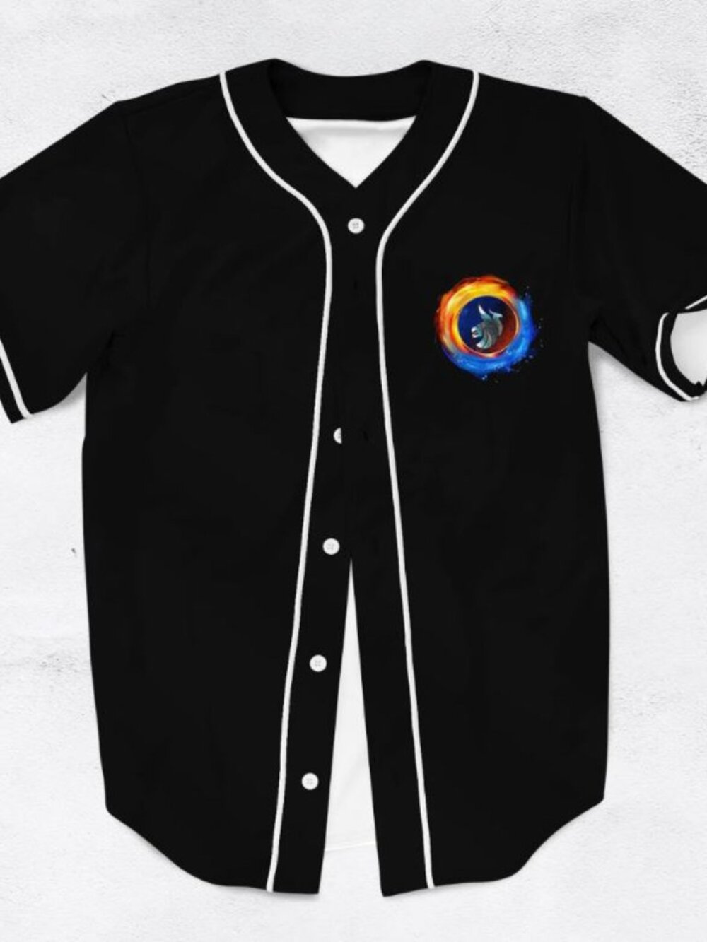 Illenium Seven Lions EDM Bass Collab Fire Ice Rave Baseball Jersey Shirt